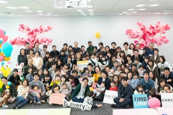 企業の入社式フォトスポット