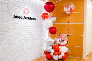 企業の周年お祝いバルーン