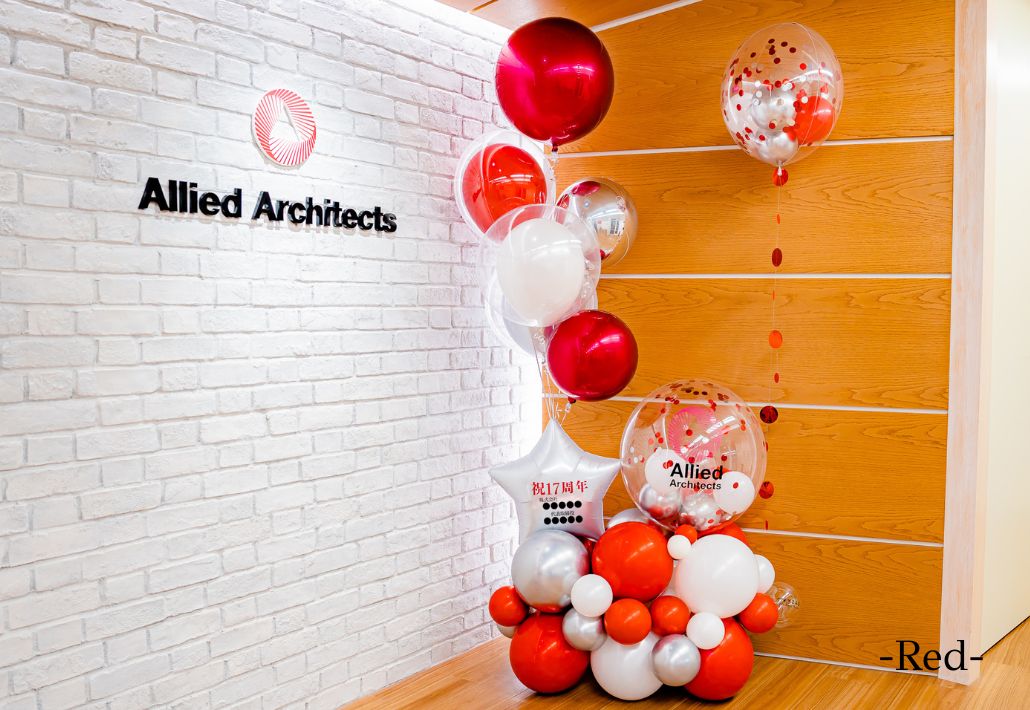 企業の周年お祝いバルーン