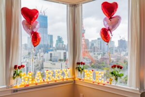 ホテルでプロポーズ装飾