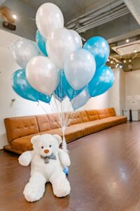 会場のウェルカムスペース装飾