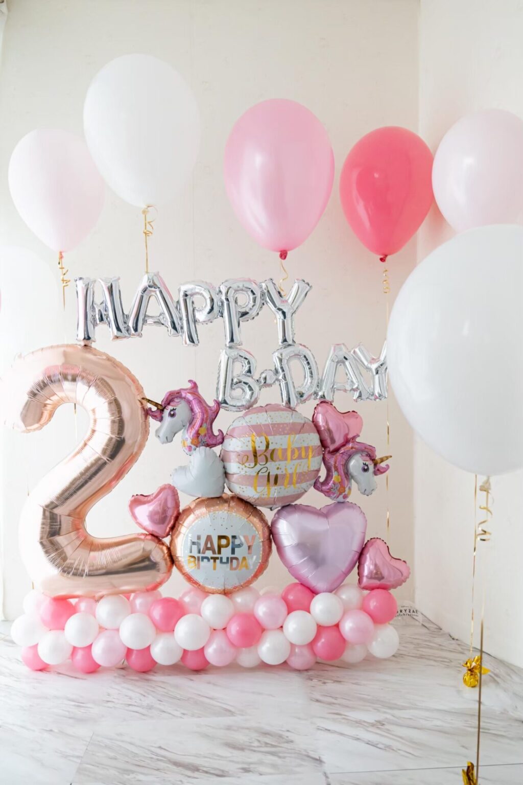 自宅で娘・息子の2歳のお祝い装飾