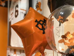 ジャイアンツのロゴ入りバルーン