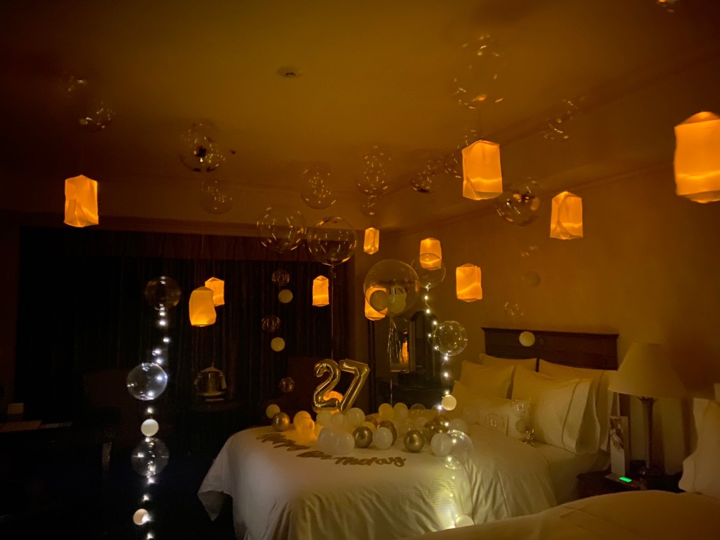 ランタンバルーン装飾