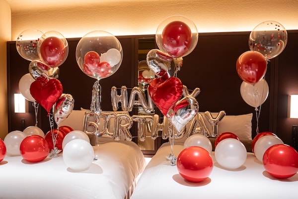 ・Deluxe Plan ¥55,000 (tax incl.)
・HAPPY BIRTHDAY letter balloons