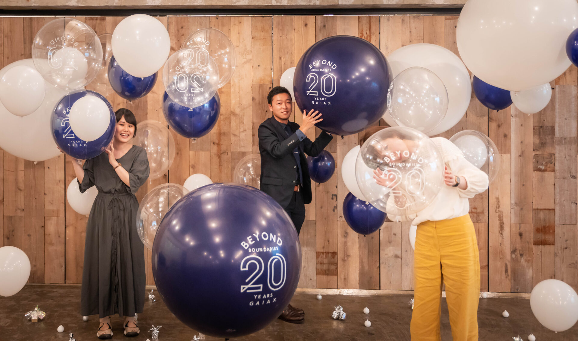 法人パーティー装飾フォトスポット