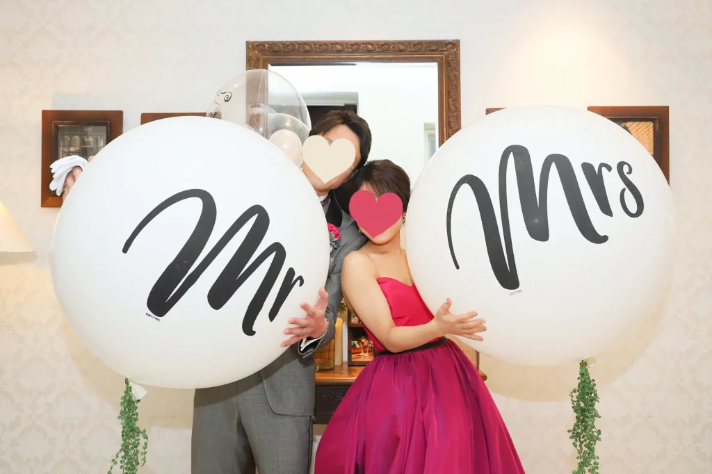 結婚式のバルーン装飾