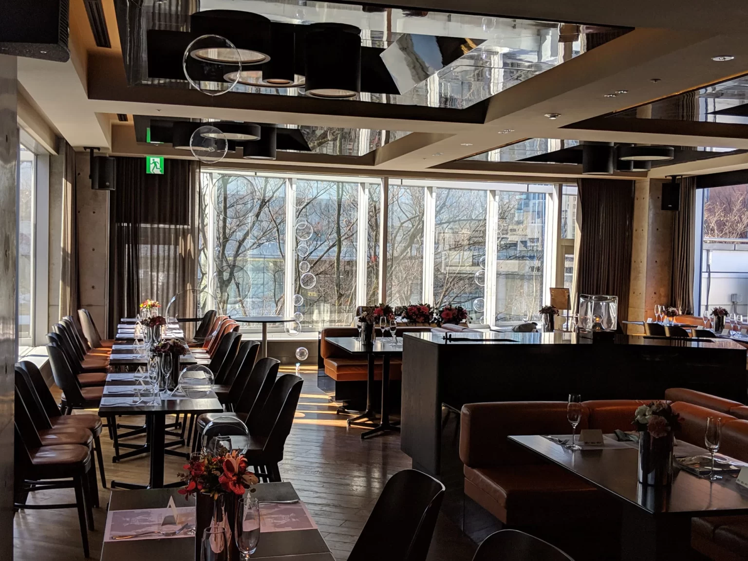 レストランでバルーン装飾