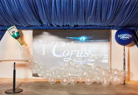 119：【88,750 yen(税込)】Corporate Events Champagne balloons to decorate the stage