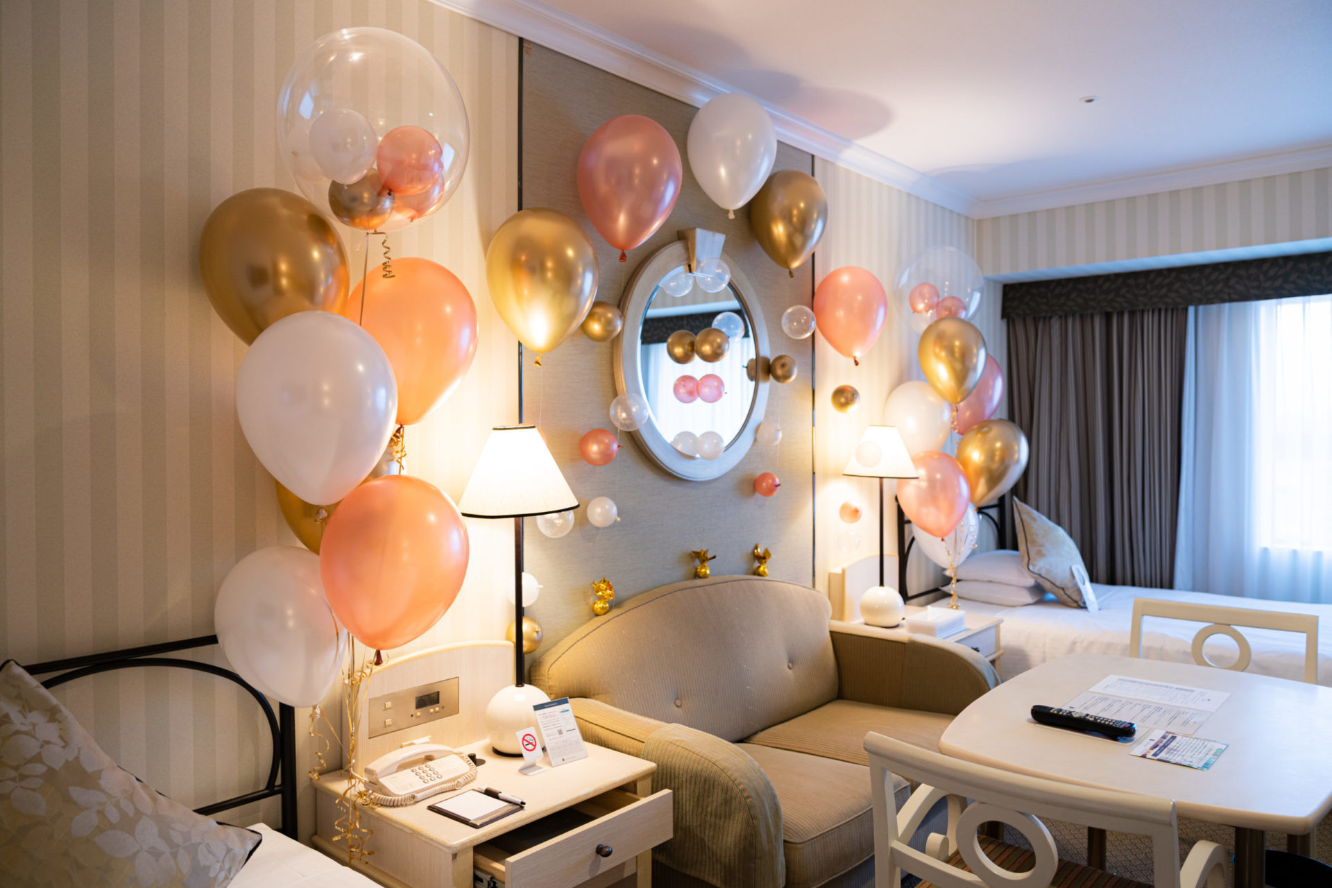 ホテルでウェディング装飾