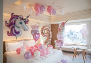 9歳の誕生日バルーン装飾
