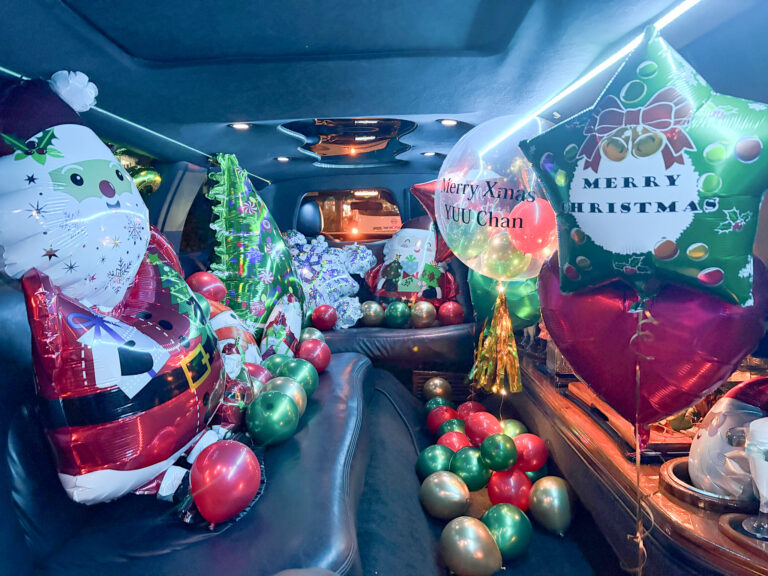 明治安田生命大阪梅田ビルでのクリスマスサプライズ車内装飾