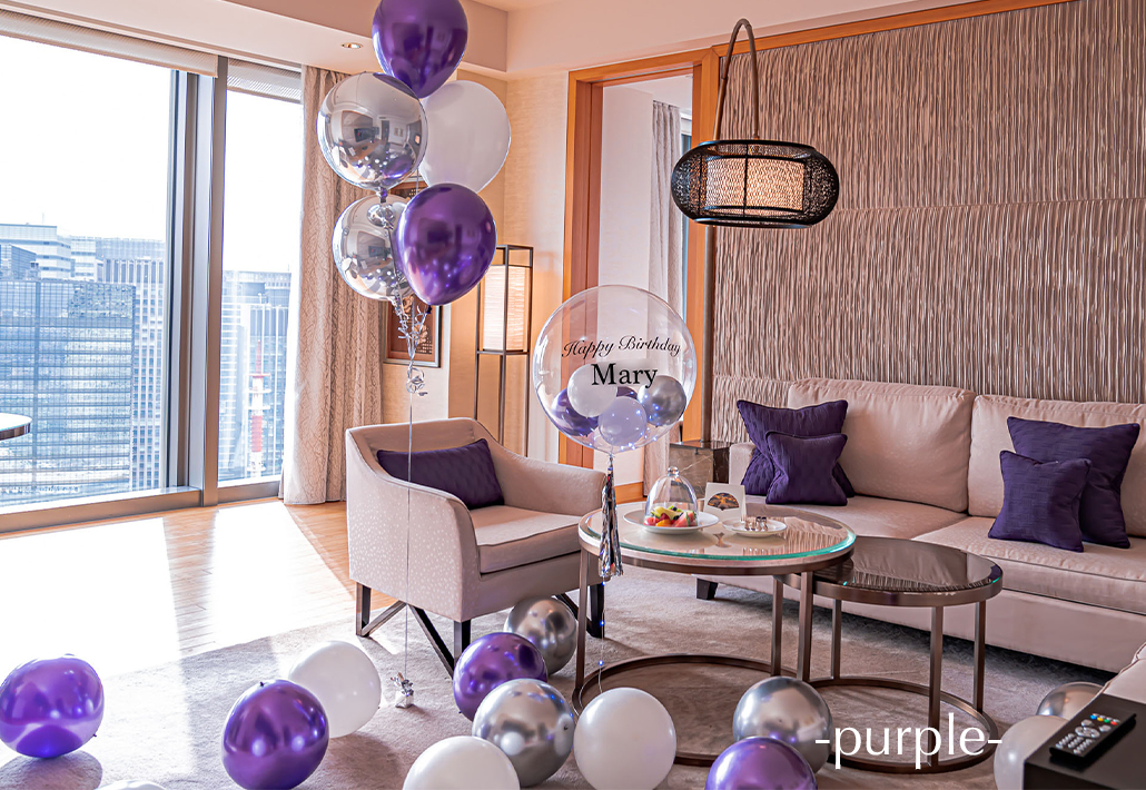 恋人へホテルサプライズ装飾