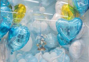 アニメキャラクターの生誕祭装飾