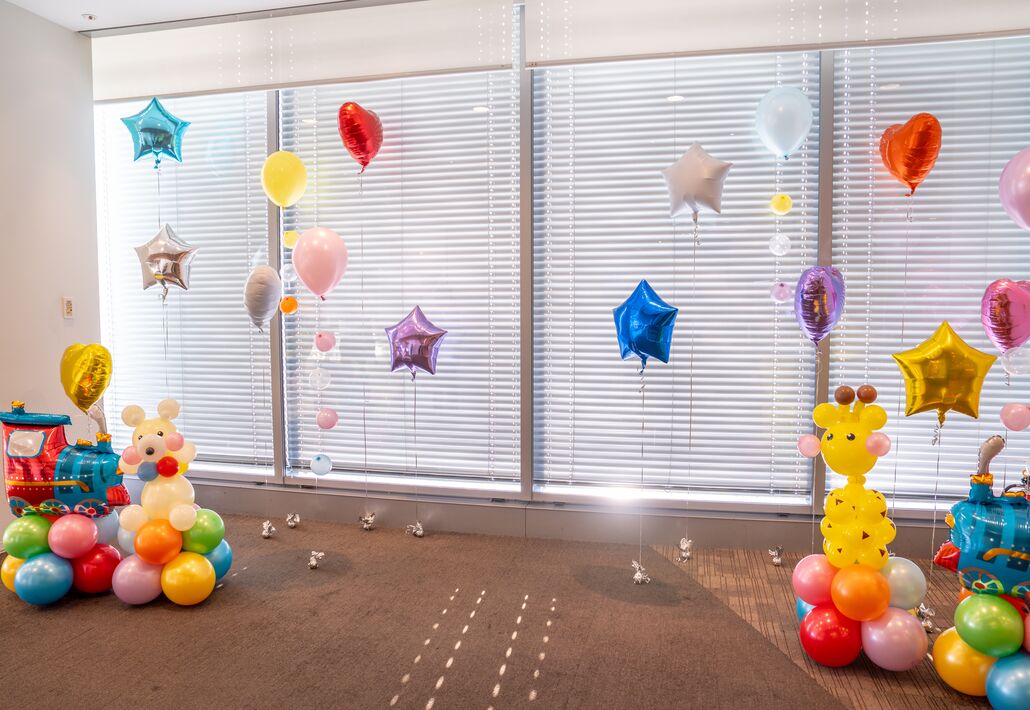 ファミリーデーのフォトスポット装飾