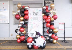 屋外設置のフォトスポットバルーン