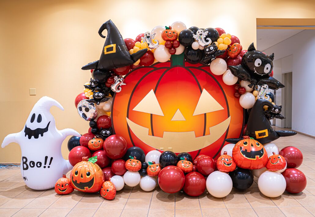 ハロウィンのフォトスポット装飾