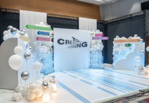 スタジオのフォトスポット装飾