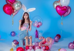 撮影スタジオのバルーン装飾