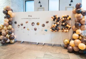 店舗のバレンタインイベント装飾