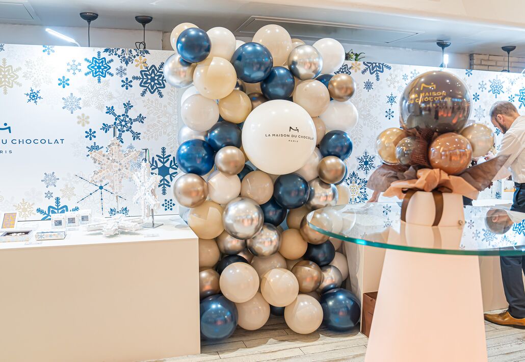 バレンタインバルーン装飾