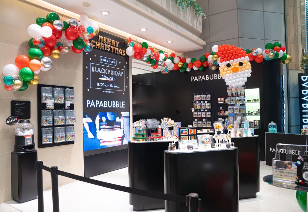 店舗内クリスマス装飾