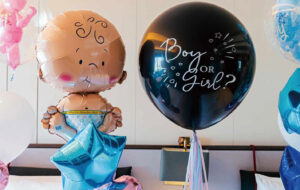 ホテルでベイビーシャワー装飾