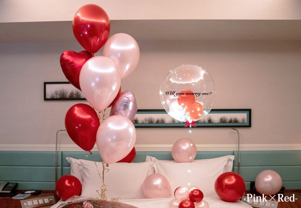 ピンク×レッド