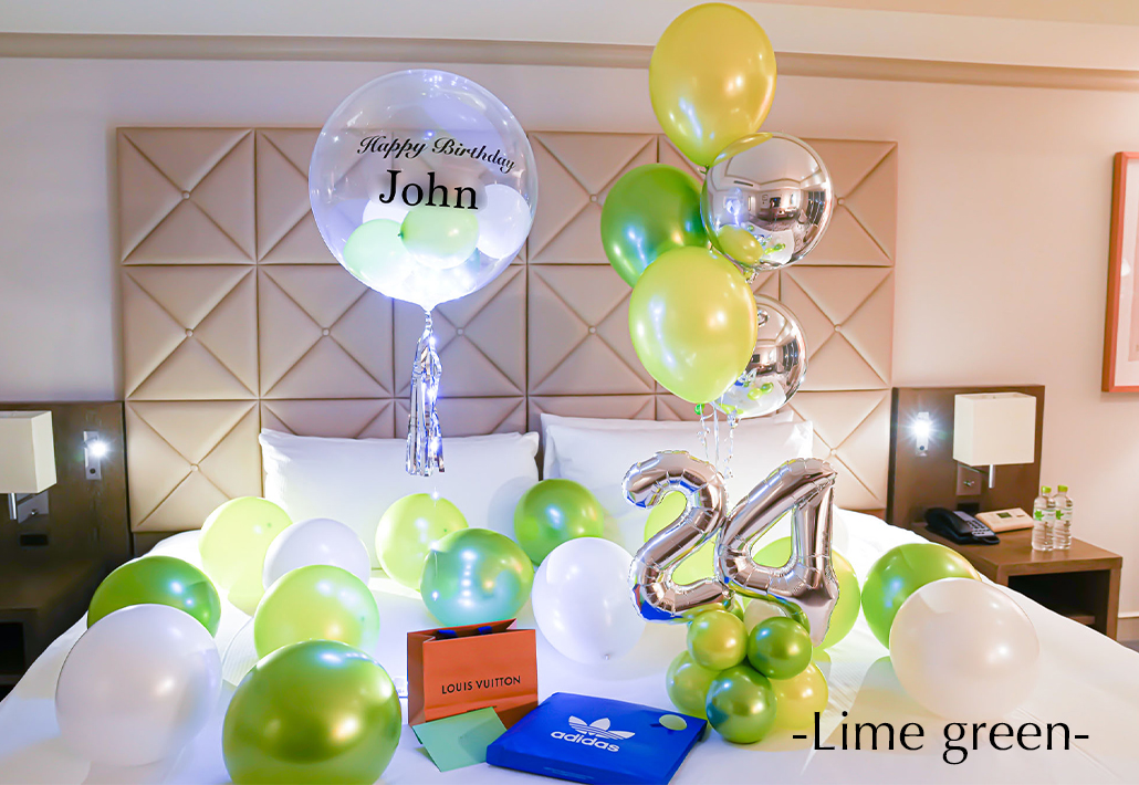 恋人へホテルサプライズ装飾