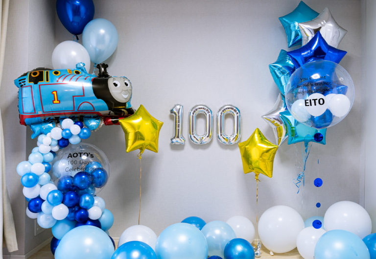 100日お祝い_トーマスデコレーション
