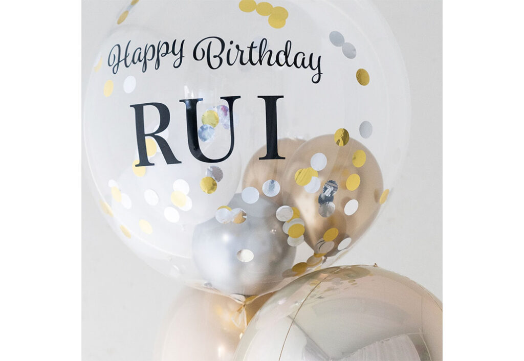 彼女のバースデー装飾