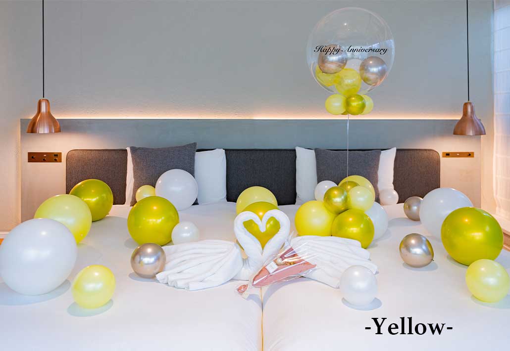 ホテルで彼氏へのお誕生日装飾