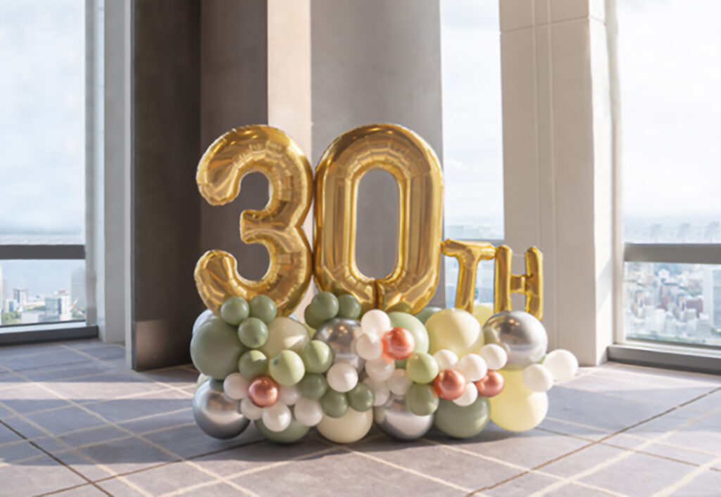 レストランでの選挙・当選祝いの出張寿司装飾 #094