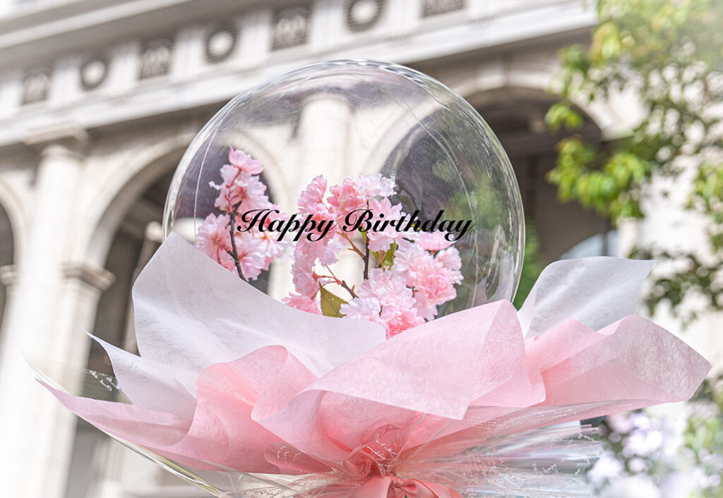 手持ちブーケ/チェリーブロッサムバルーン