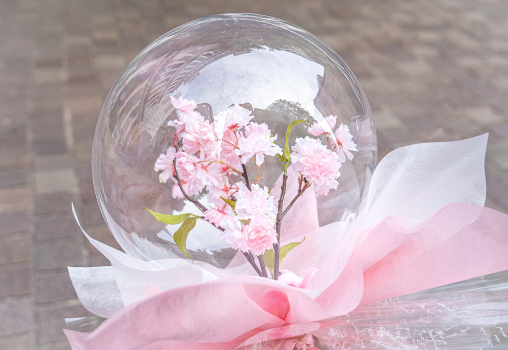 桜バルーンフラワー_メッセージ無し