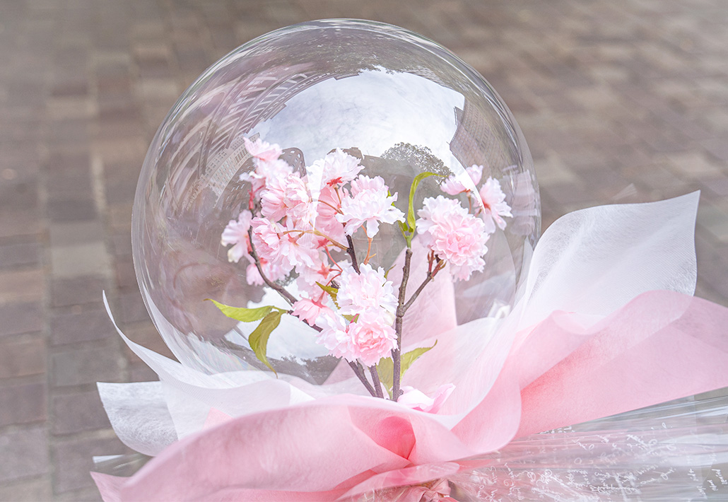 桜バルーンフラワー_メッセージ無し